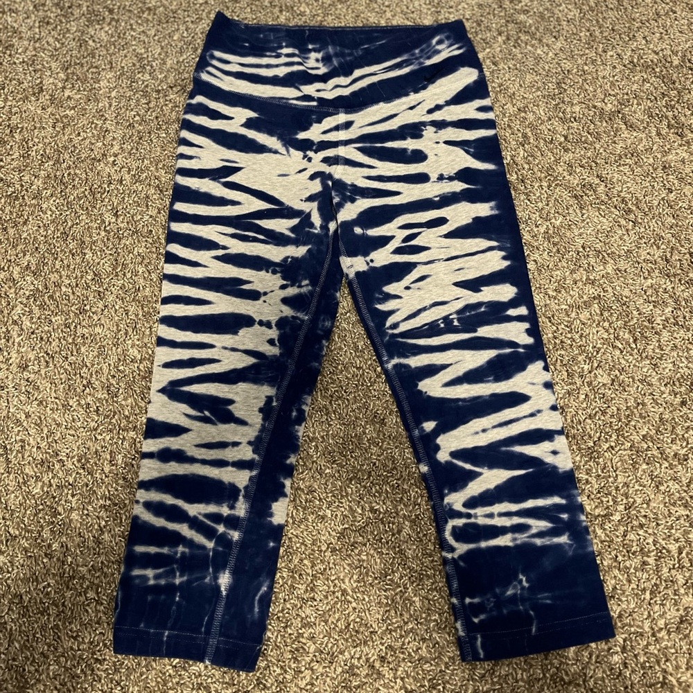 Mike gray and blue athletic capris